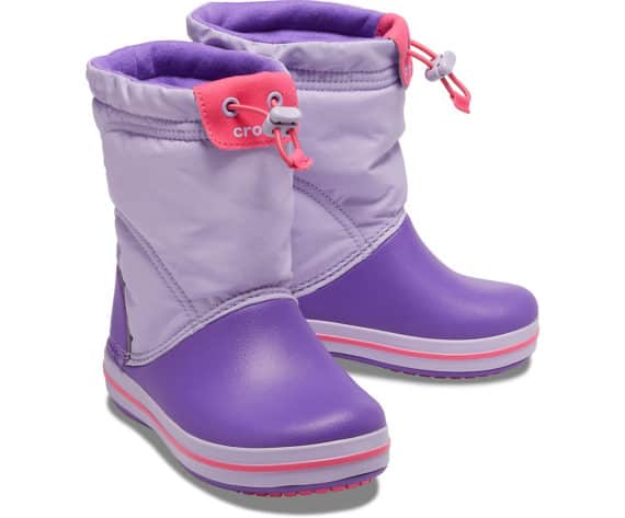Crocs Crocband LodgePoint Boot Kids Lavender Neon Purple 203509 - 5P8
