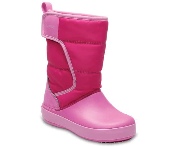 Crocs Crocband LodgePoint Snow Boot Kids Candy Pink 204660 - 6LR
