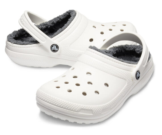 Crocs Classic Lined Clog White Grey 203591 - 10M