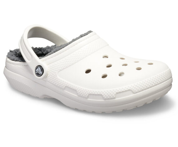 Crocs Classic Lined Clog White Grey 203591 - 10M