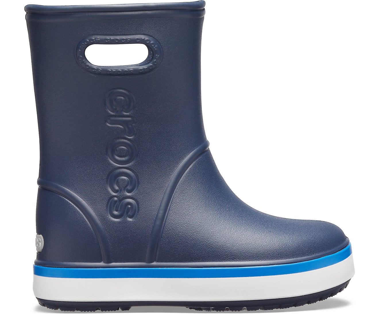 Navy discount croc boots