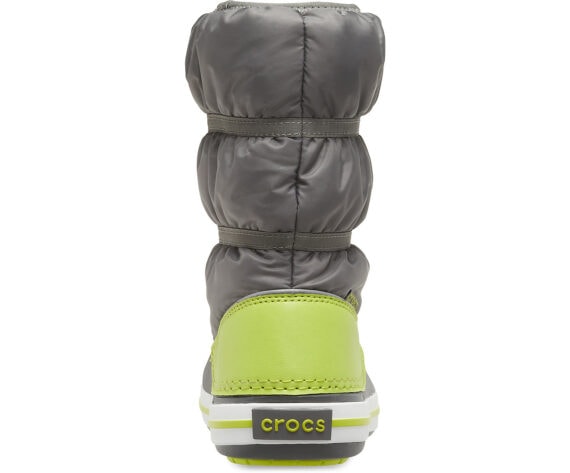 Crocs Crocband Winter Boot Kids Slate Grey Lime Punch 206550 - 0GX