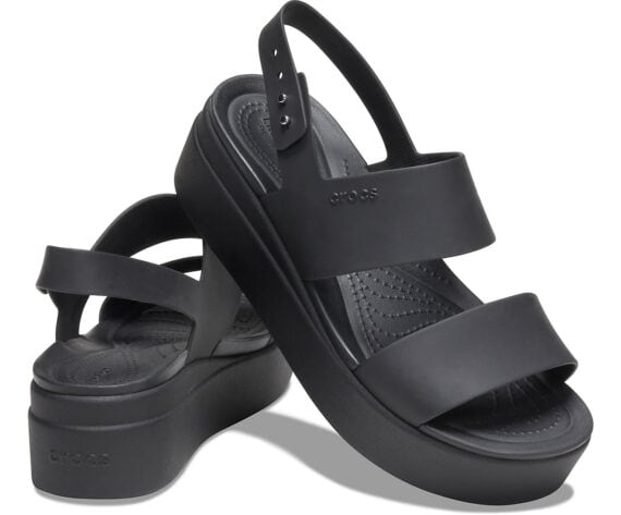 Crocs Brooklyn Low Wedge Black Black 206453 - 060