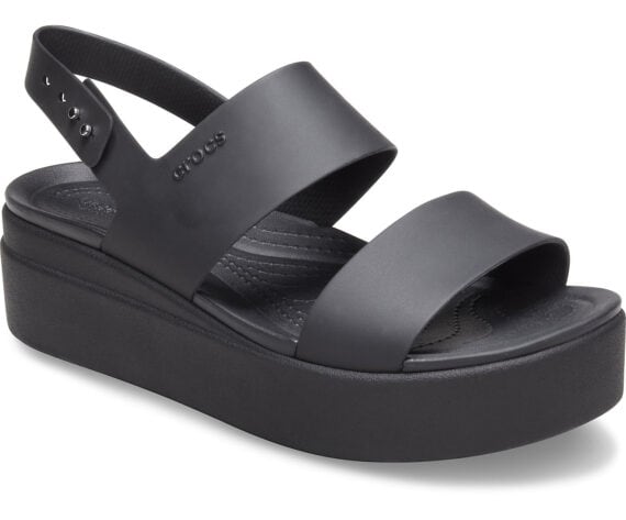 Crocs Brooklyn Low Wedge Black Black 206453 - 060