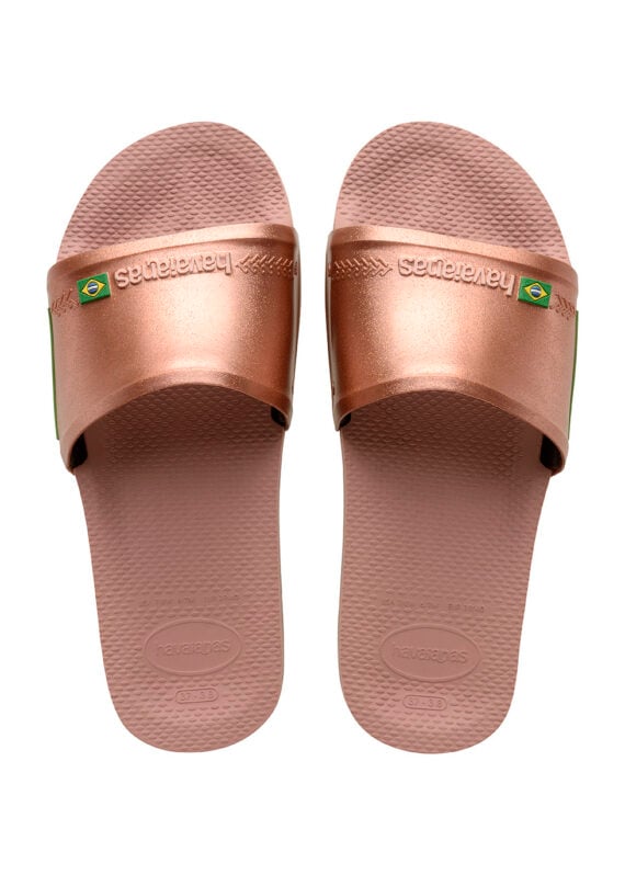 Havaianas Slide Brasil Crocus Rose Golden Blush 4142616.6459