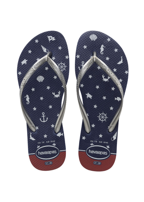 Havaianas Slim Nautical Navy Silver 4137125.0445