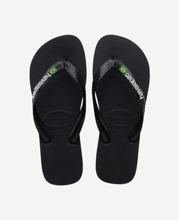 Havaianas Brasil Logo Black/Black 4110850.1069