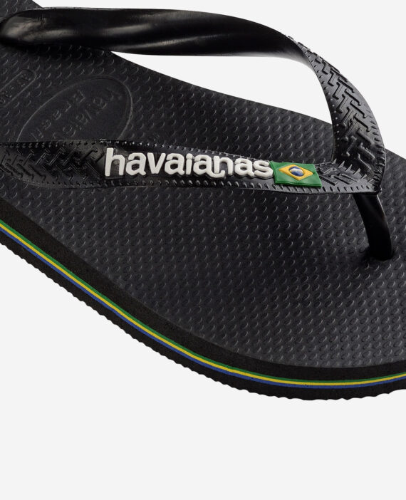 Havaianas Brasil Logo Black/Black 4110850.1069