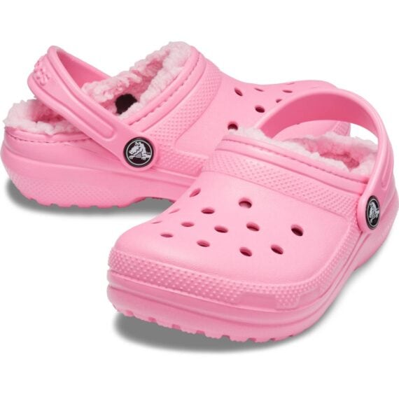 Crocs Kids Classic Lined Clog Pink Lemonade 203506 - 6M3