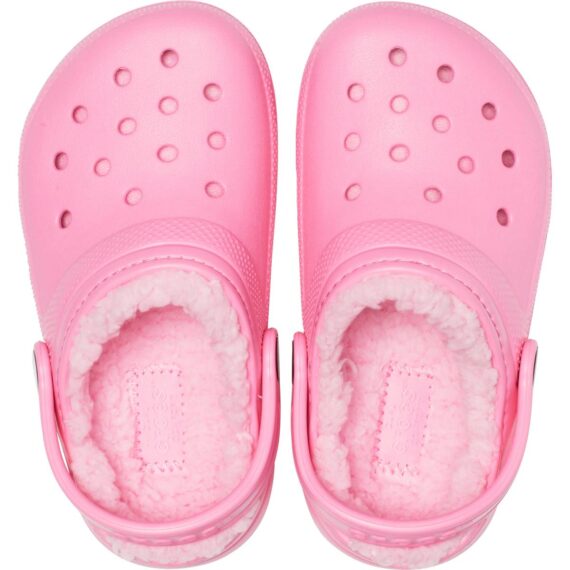 Crocs Kids Classic Lined Clog Pink Lemonade 203506 - 6M3