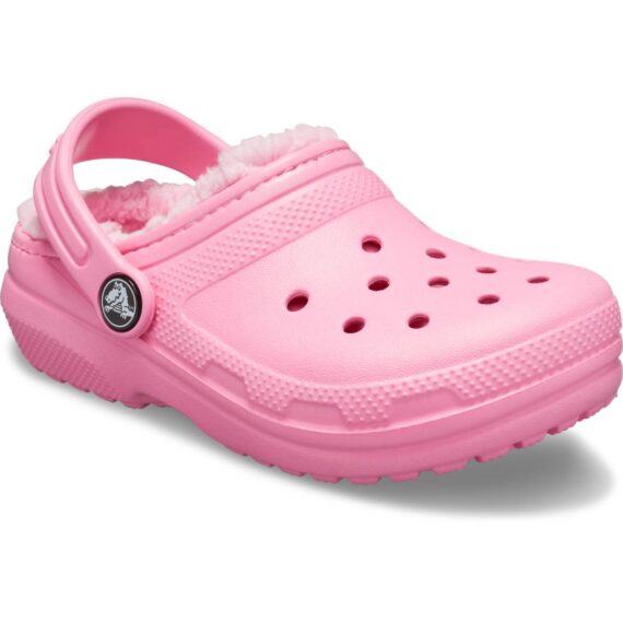 Crocs Kids Classic Lined Clog Pink Lemonade 203506 - 6M3