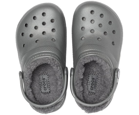 Crocs Kids Classic Lined Clog Slate Grey Smoke 203506 - 0EX