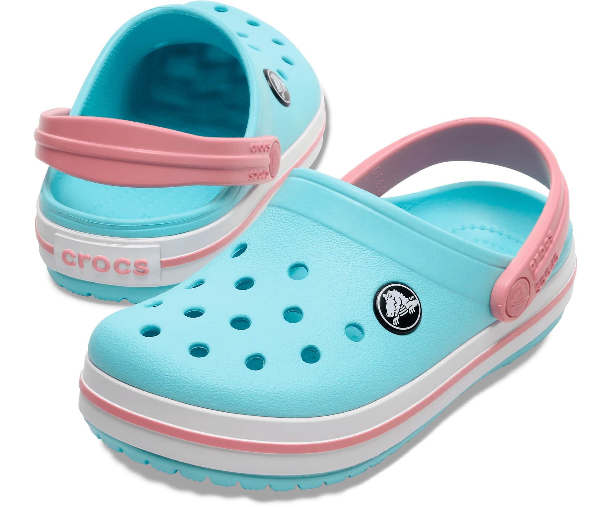 Sabots bébé Crocband Clog T CROCS(TM) - ice blue / white, Chaussures