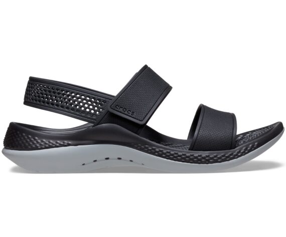 Crocs LiteRide 360 Sandal Black Light Grey 206711 - 02G