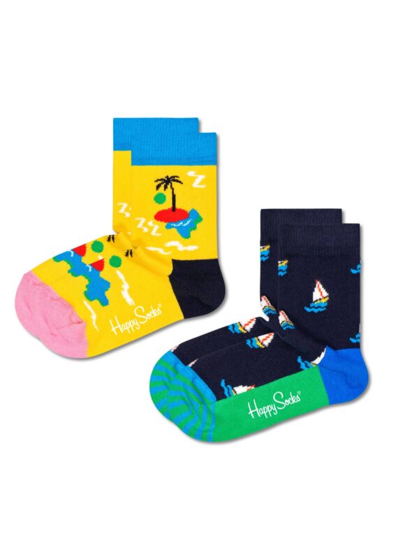 Happy Socks Kids Island In The Sun Socks 2-Pack KIIT02-6500