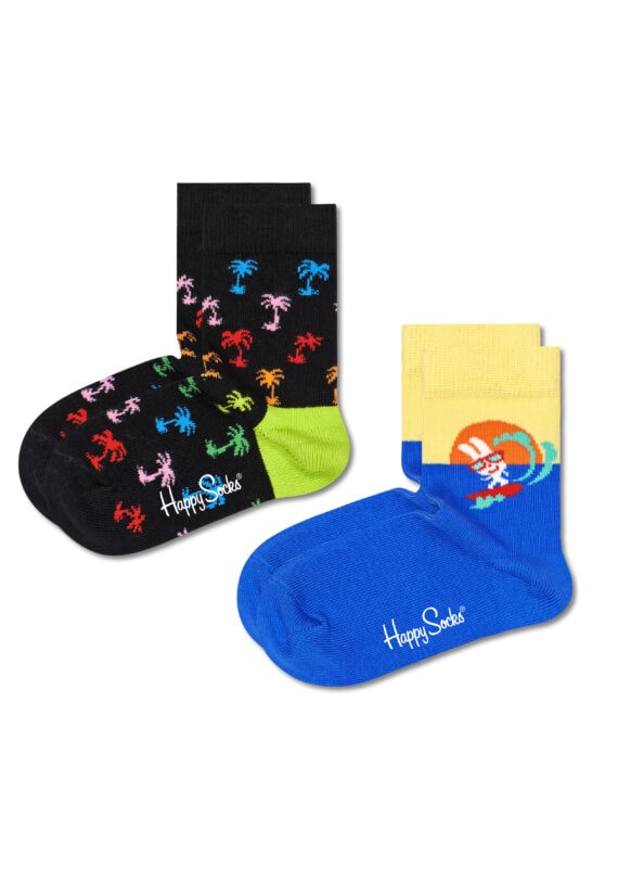 Happy Socks Kids Surfer Paradise Socks 2-Pack KSRP02-9300