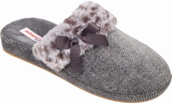 Adams Shoes Fur Grey Slippers 895-22529-1