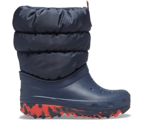 Crocs Kids Classic Neo Puff Boot Navy 207683 207684 - 410