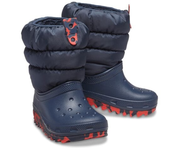 Crocs Kids Classic Neo Puff Boot Navy 207683 207684 - 410