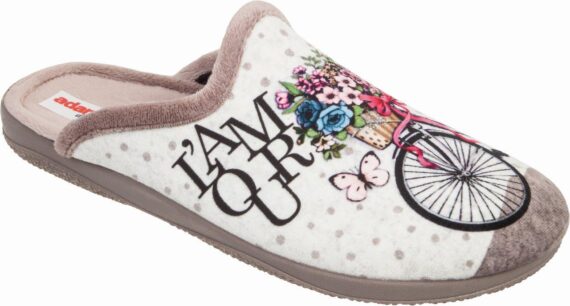 Adams Shoes L'amour Grey Slippers 624-22693-2