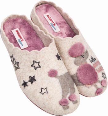 Adams Shoes Fuzzy Dog Slippers 716-22519