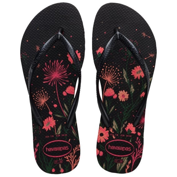 Havaianas Slim Organic Black/Pink 4132823.1191