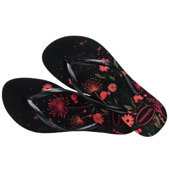 Havaianas Slim Organic Black/Pink 4132823.1191