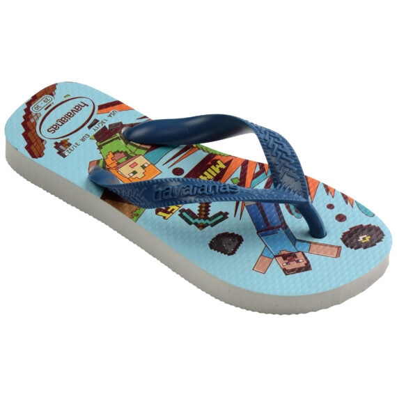 Havaianas Kids Minecraft White/Blue Comfy 4145125.3057