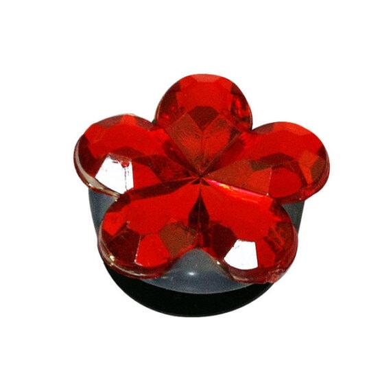 Faux Jewel Flower Shaped Charm 8