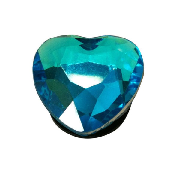 Faux Jewel Heart Shaped Charm 2