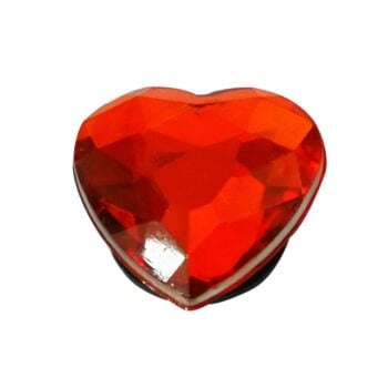 Faux Jewel Heart Shaped Charm 3