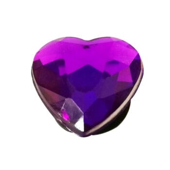 Faux Jewel Heart Shaped Charm 7