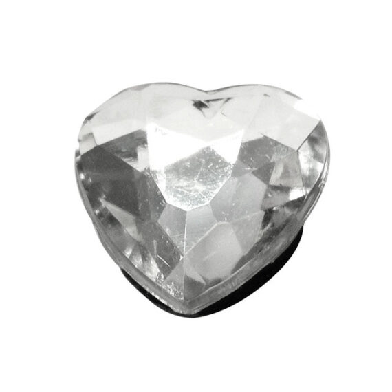 Faux Jewel Heart Shaped Charm 8