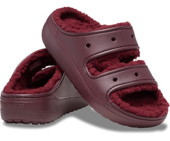 Crocs Classic Cozzzy Sandal Dark Cherry 207446 - 6WD