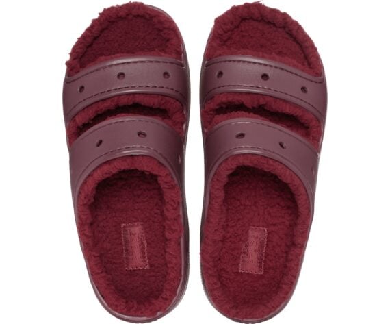 Crocs Classic Cozzzy Sandal Dark Cherry 207446 - 6WD