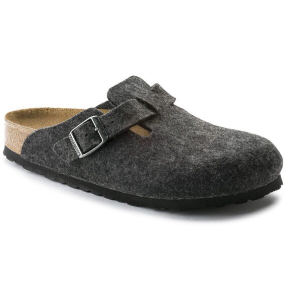 Birkenstock Boston Wool Felt Anthracite 0160371/0160373