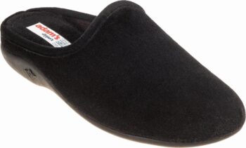 Adams Shoes Women's Wedge Black Slippers 624_23670