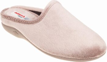 Adams Shoes Women's Wedge Stone Gray Slippers 624-23670