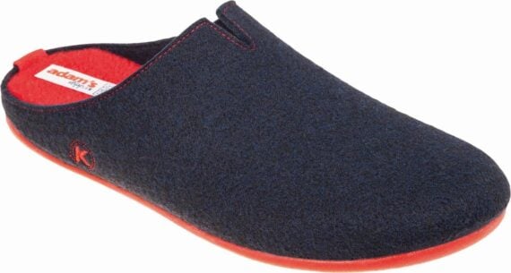 Adams Shoes Felt Men Navy Slippers 739_23503