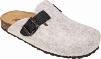 Adams Shoes Leather Felt Women Walnut Slippers 580_23518