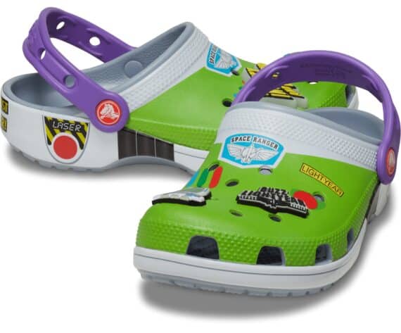 Crocs Toddlers Toy Story Buzz Lightyear Classic Clog Blue Grey 209857 - 0ID