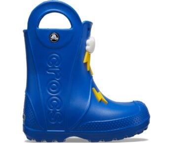 Crocs Kids Handle It Lightning Bolt Rain Boot Blue Bolt 210027-4KZ