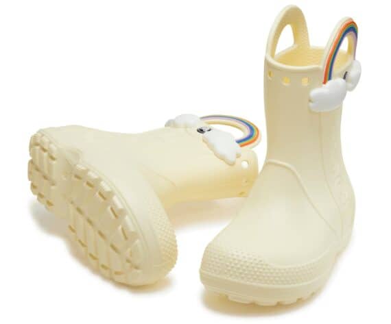 Crocs Kids Handle It Rain Boot Buttercream 210026-76O