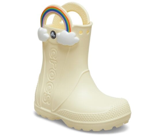 Crocs Kids Handle It Rain Boot Buttercream 210026-76O