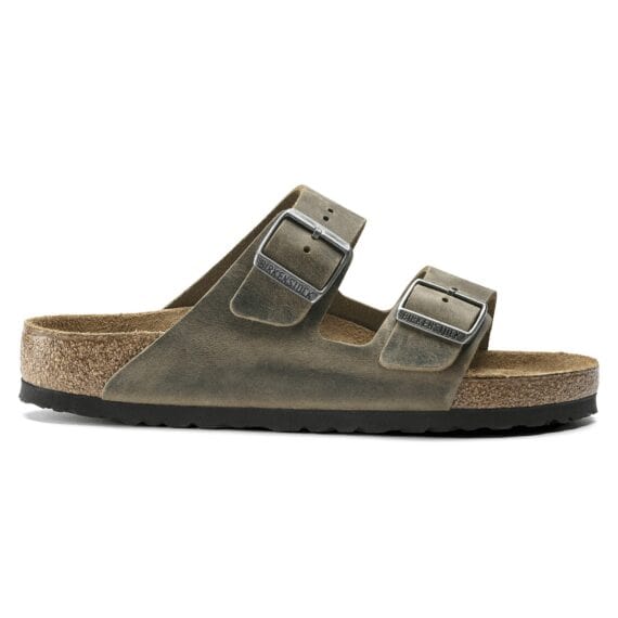 Birkenstock Arizona Soft Footbed Natural Leather Oiled - Faded Khaki 1019377
